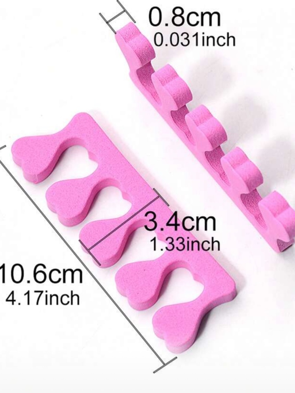 Colorful Foam Toe Separators - Pack of Mixed Colors - Picture 3 of 6